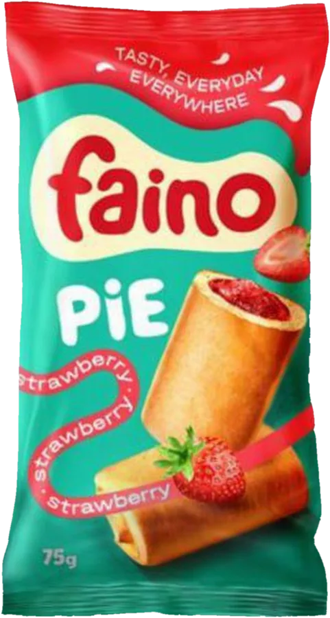 Пиріжок faino з полуницею